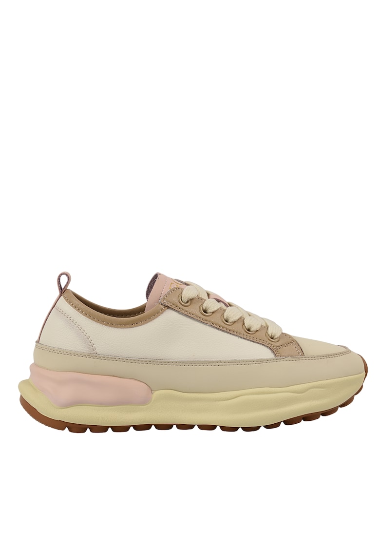 Pantofi casual - dama - 18001-3 roz - piele naturala - Bej