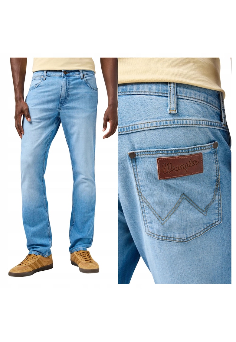 Blugi drepti cu talie medie Greensboro - Albastru