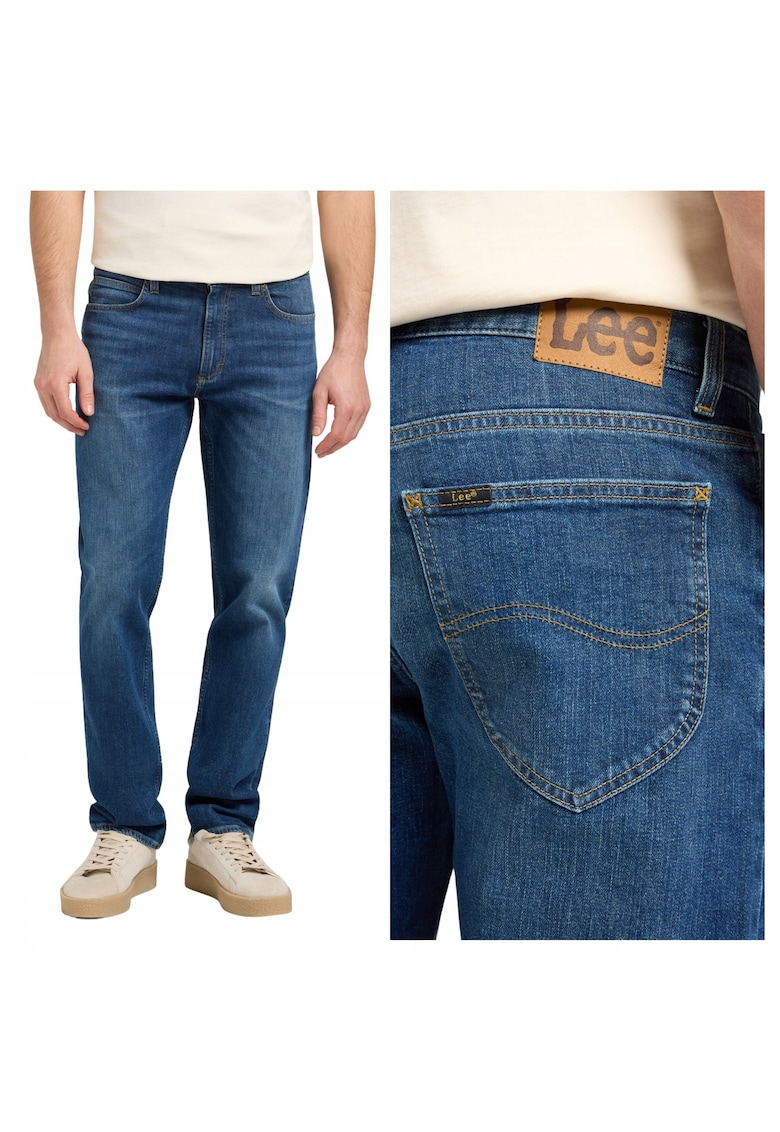 Blugi bărbați West - talie medie - albastru - Albastru