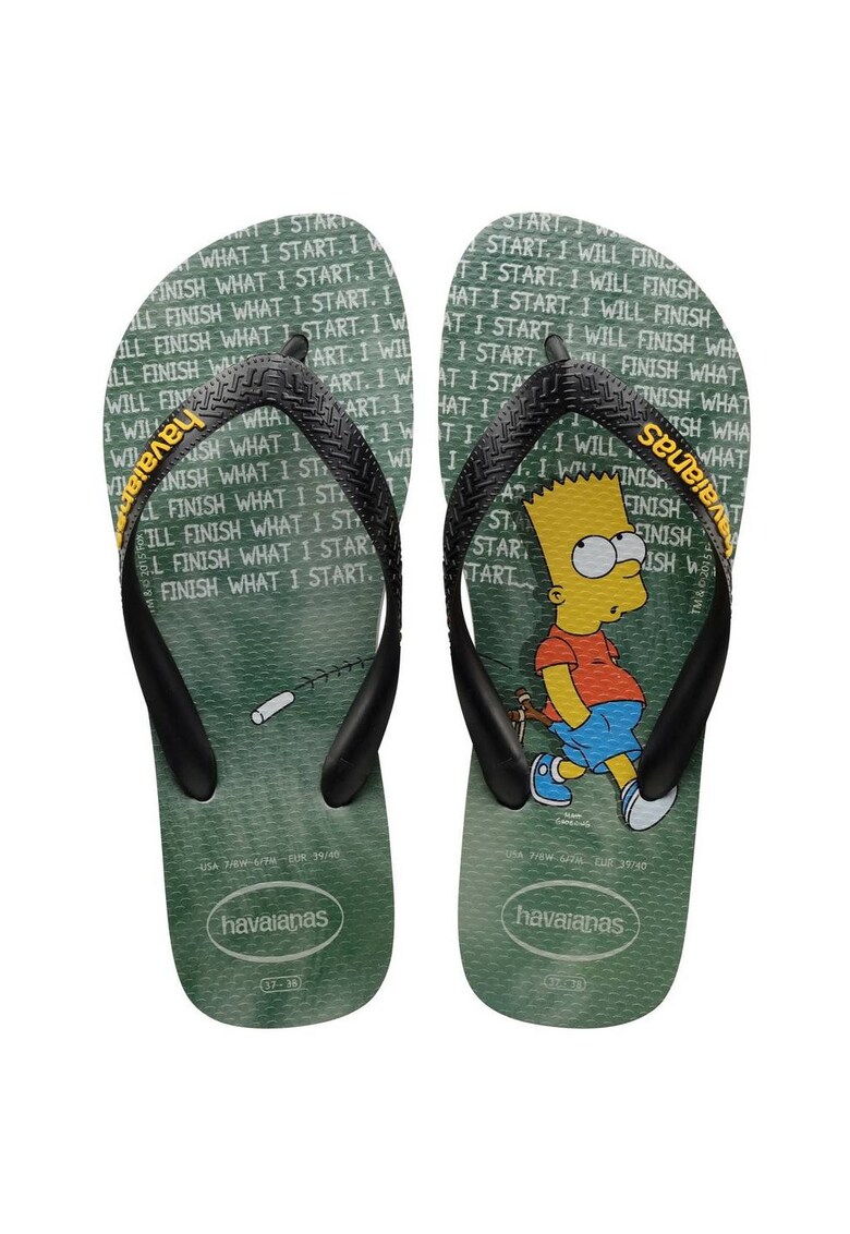 Slapi cu imprimeu grafic si text -