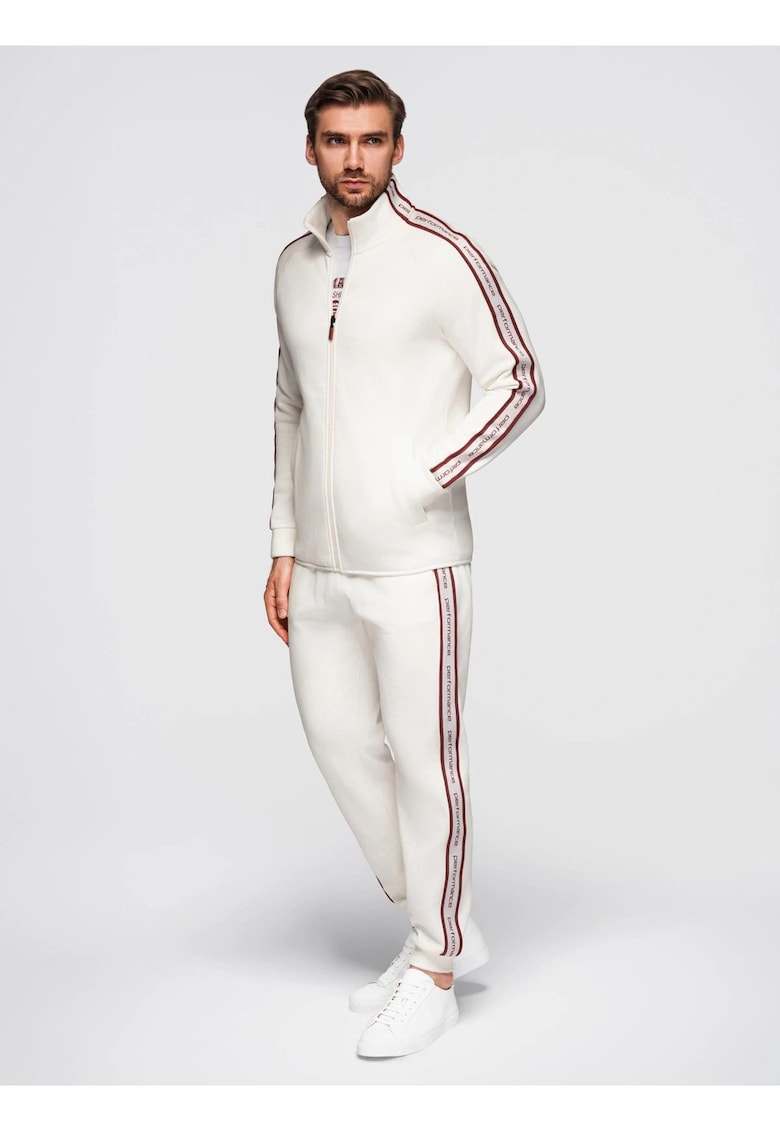 Set de trening hanorac si pantaloni de jogging Z113 - Alb