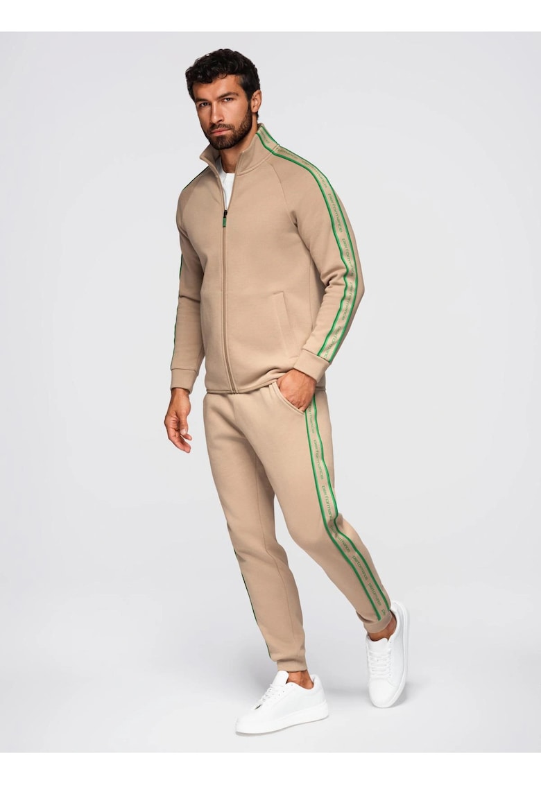 Set de trening hanorac si pantaloni de jogging Z113 - Maro