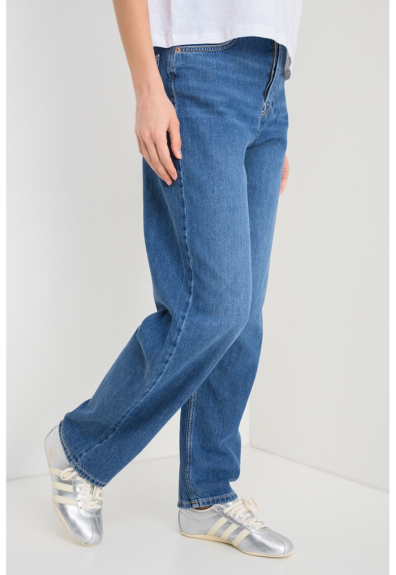 Blugi lejeri cu croiala barrel Addison - Albastru inchis