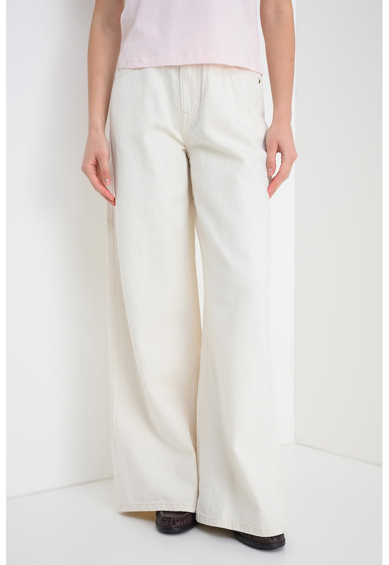 Blugi cu croiala ampla Jaimy - Bej nisip