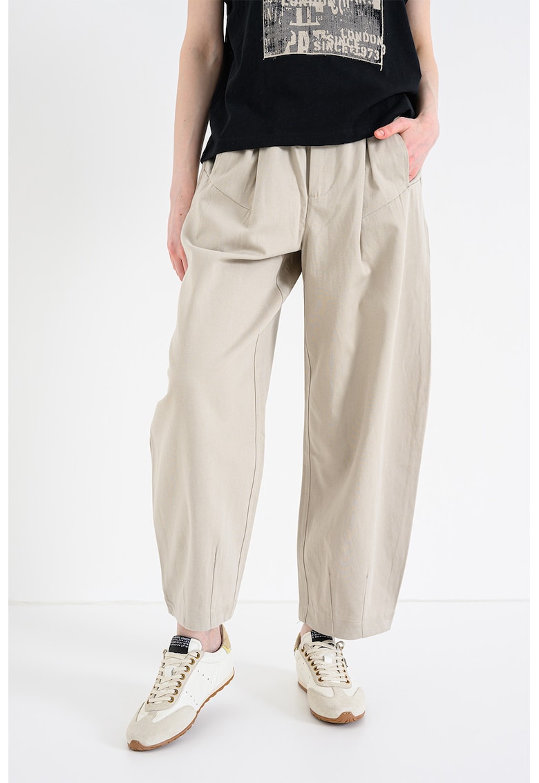 Pantaloni relaxed-fit Frankie - Bej