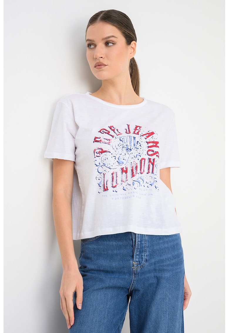 Tricou din bumbac Maral - Rosu/Alb