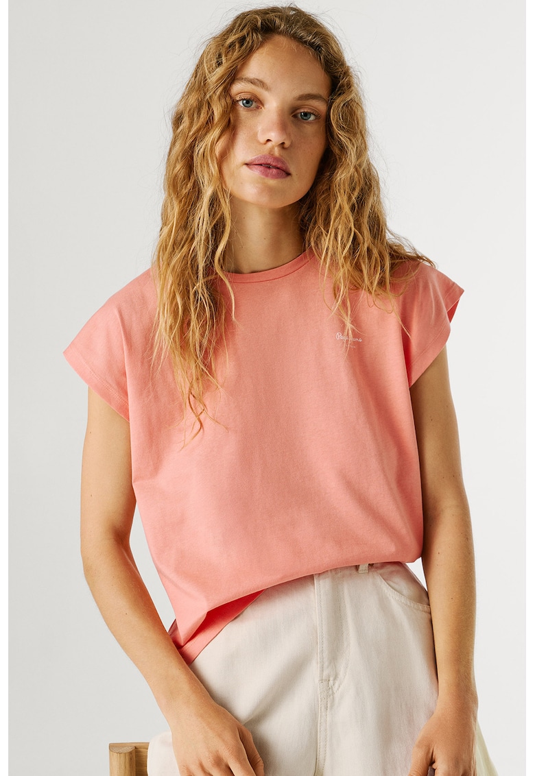 Tricou din bumbac Bloom - Piersica