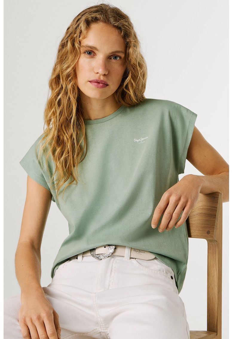 Tricou din bumbac Bloom - Verde deschis
