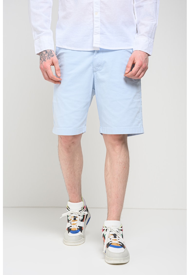 Bermude Chino cu croiala regular-fit - Albastru pastel
