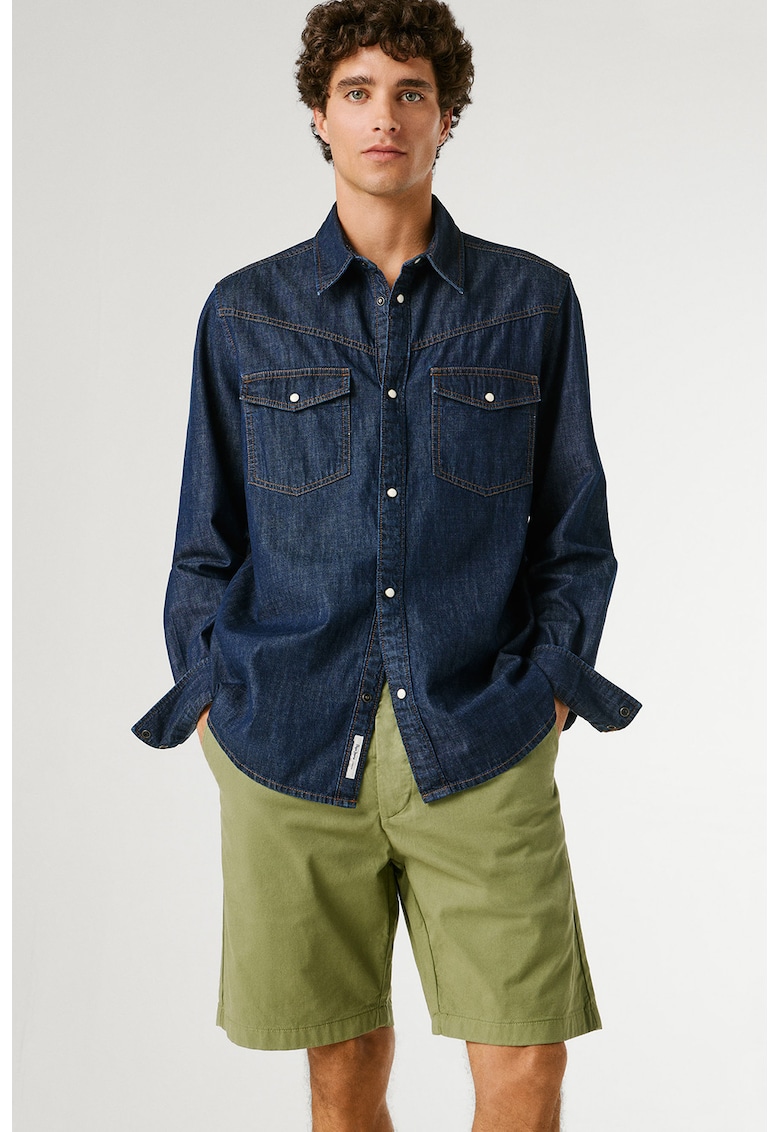 Bermude Chino cu croiala regular-fit - Verde sparanghel