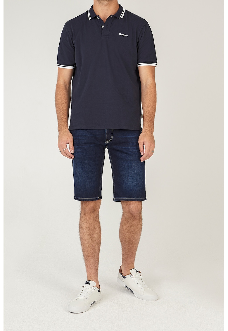 Bermude slim-fit din denim Gymdigo - Bleumarin