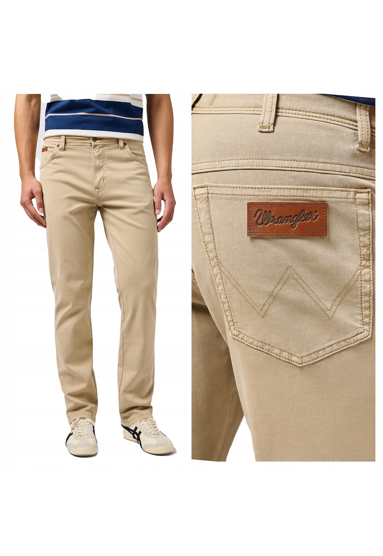 Pantaloni Barbati - Texas - Regular Fit - Cu Fermoar - 5 Buzunare - Lungi - Bumbac - W31-L32 US - Maro