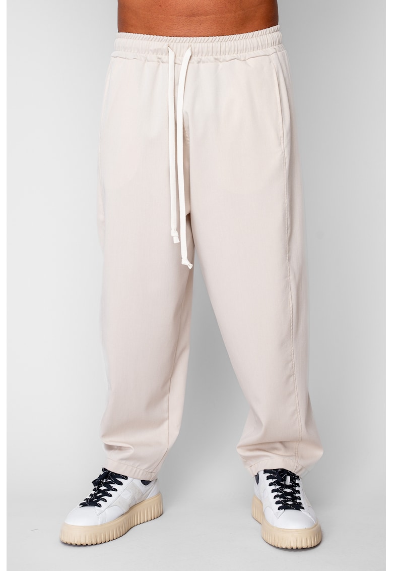 Pantaloni lungi drepti Oversized Beige 20251