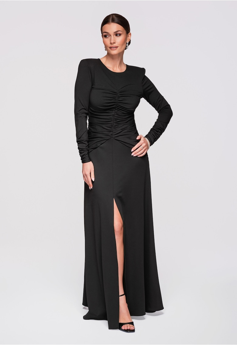 Rochie maxi eleganta de seara LA-OM-DLR272 - Negru