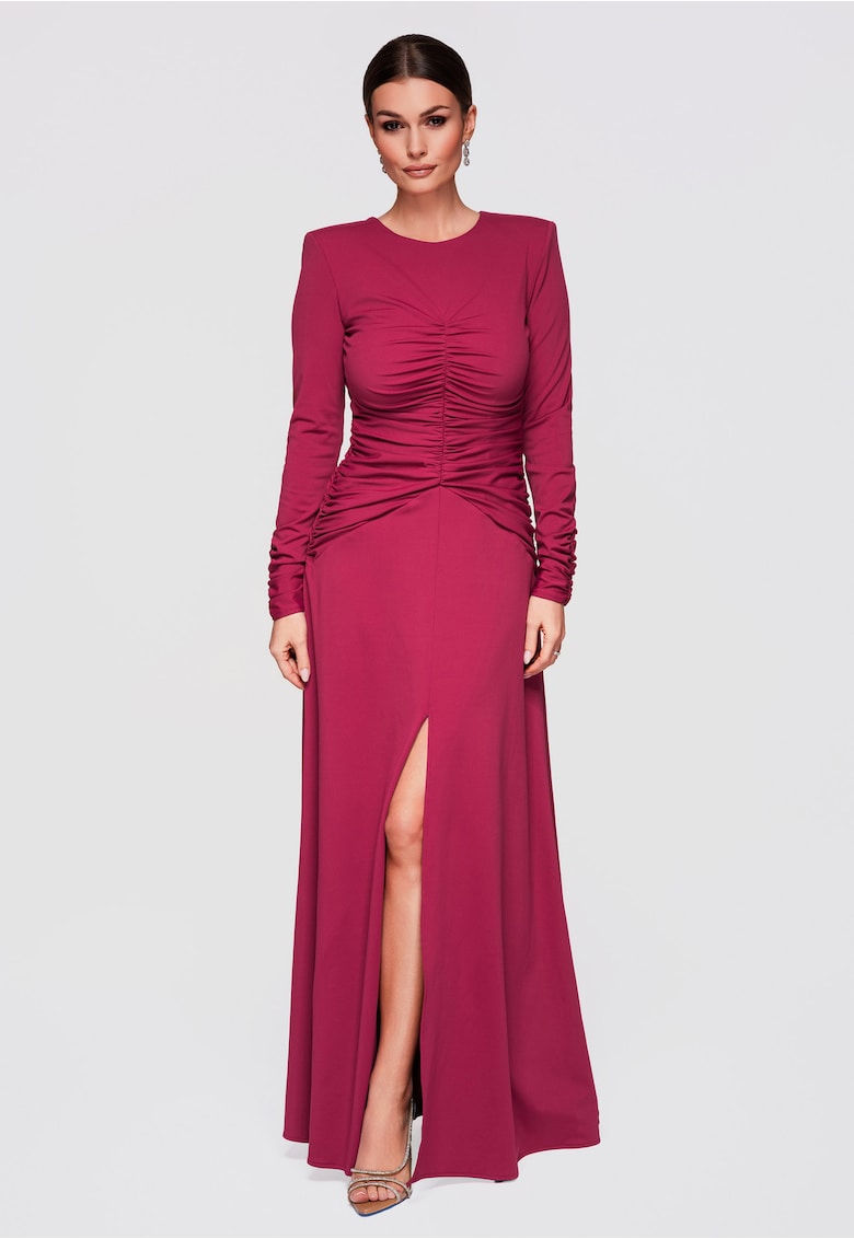 Rochie maxi eleganta de seara LA-OM-DLR272 - Bordeaux