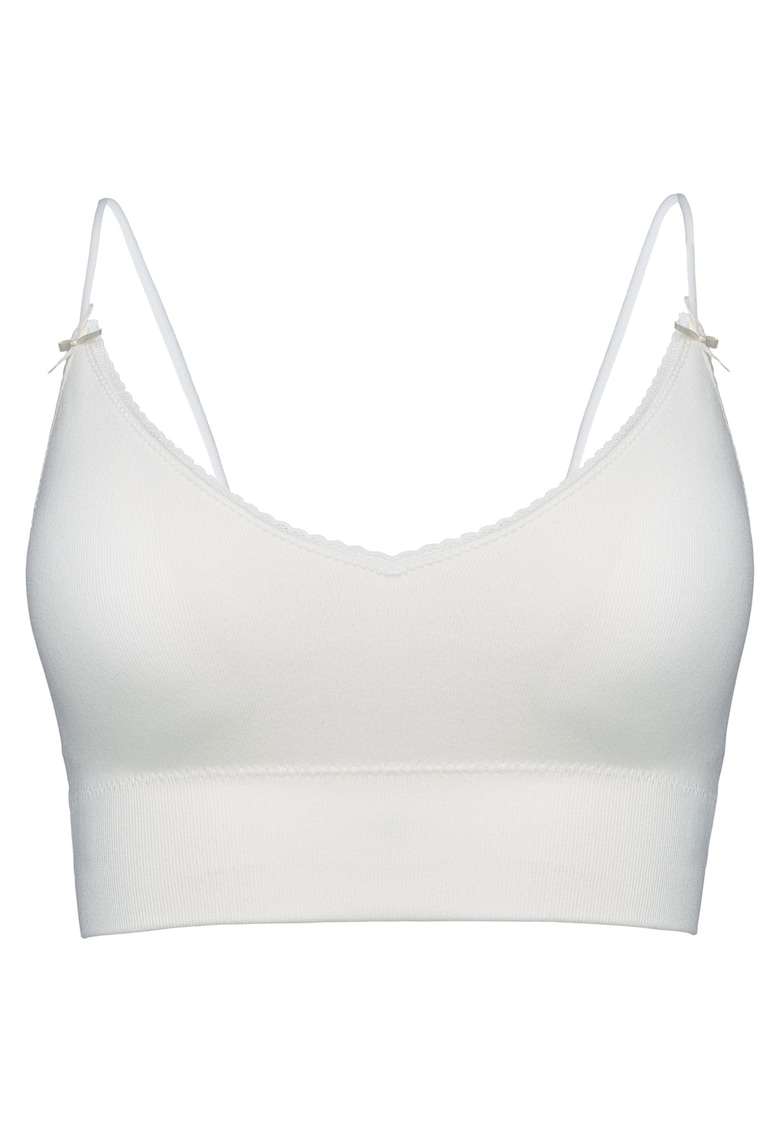 Sutien tip top fara cusaturi - dama - Joy - Alb