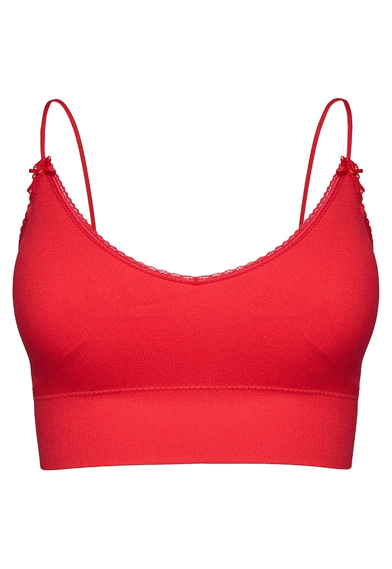 Sutien tip top fara cusaturi - dama - Joy - Rosu