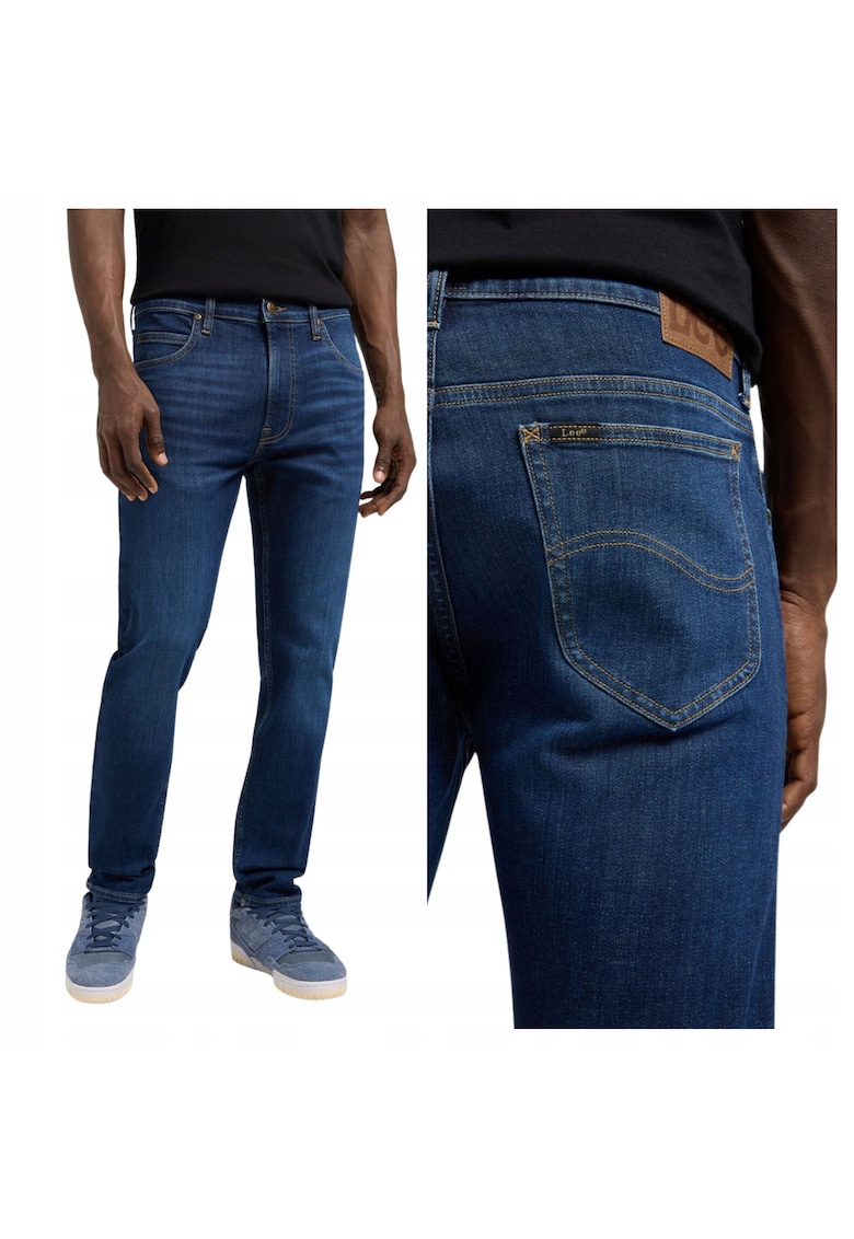 Blugi barbatesti Rider - slim fit - inaltime mare - albastru - Albastru