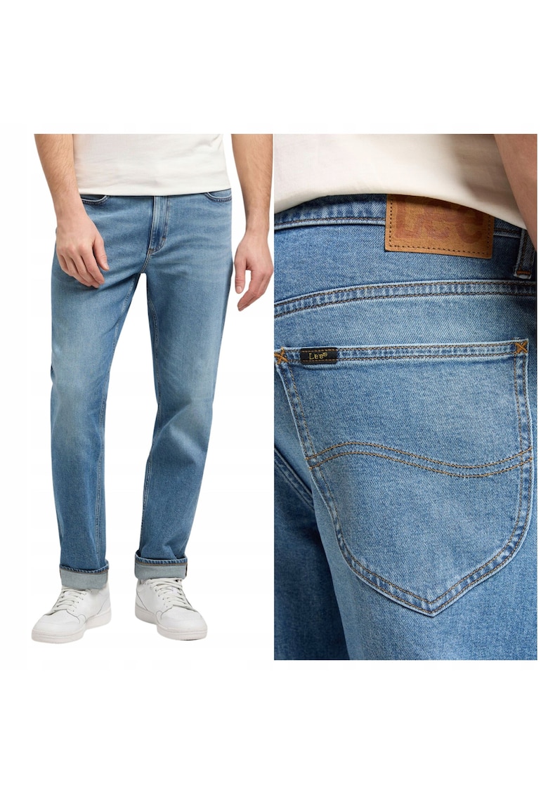 Blugi barbati - West - talie medie - albastru -