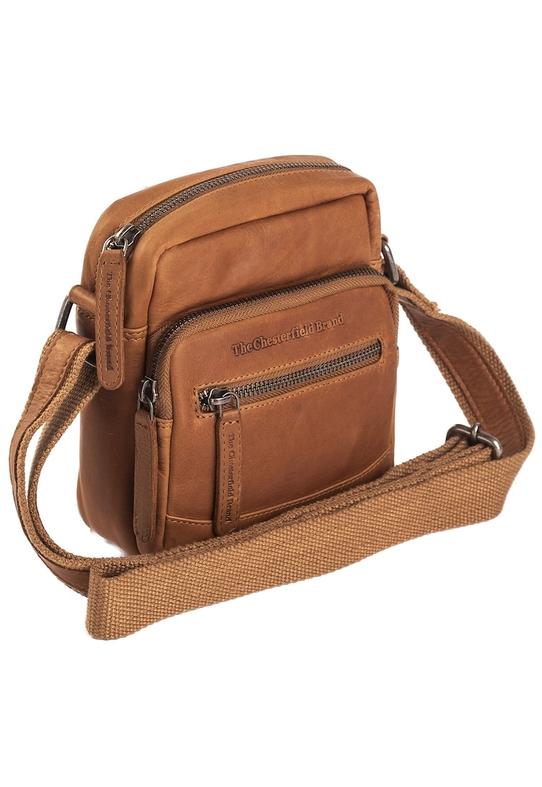 Geanta umar unisex piele naturala - 1.6 litri - Bremen - - Coniac