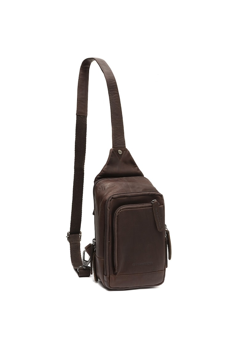 Geanta crossbody din piele naturala Riga - 1.9 L - Maro