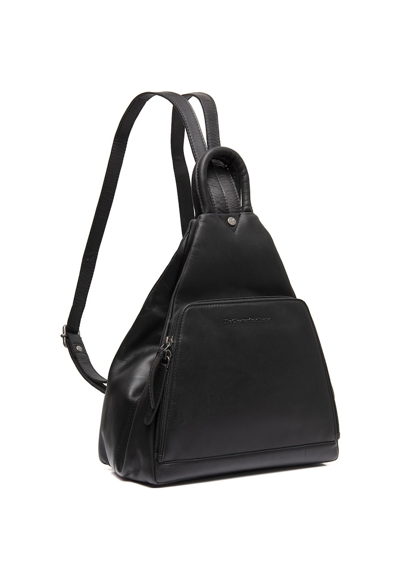 Rucsac unisex piele naturala - 9.2 litri - Howard - - Negru