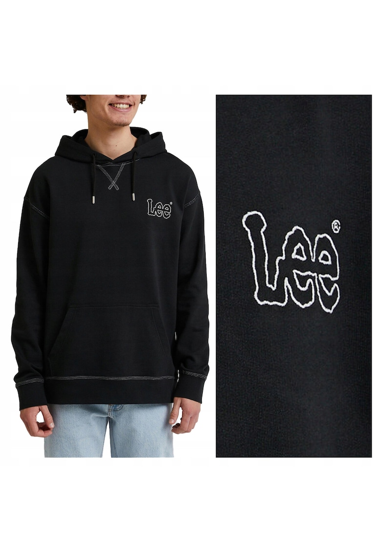 Hanorac cu bumbac - negru - Negru