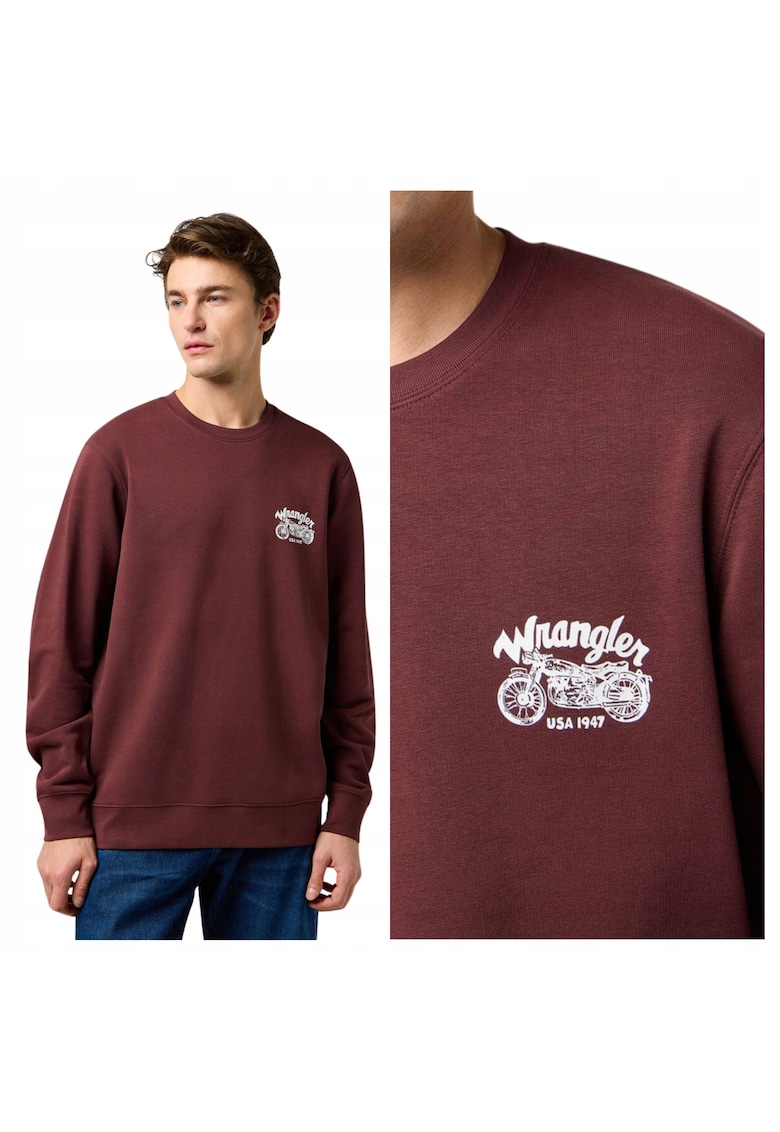 Hanorac Americana Crew - marookkk - Maro inchis