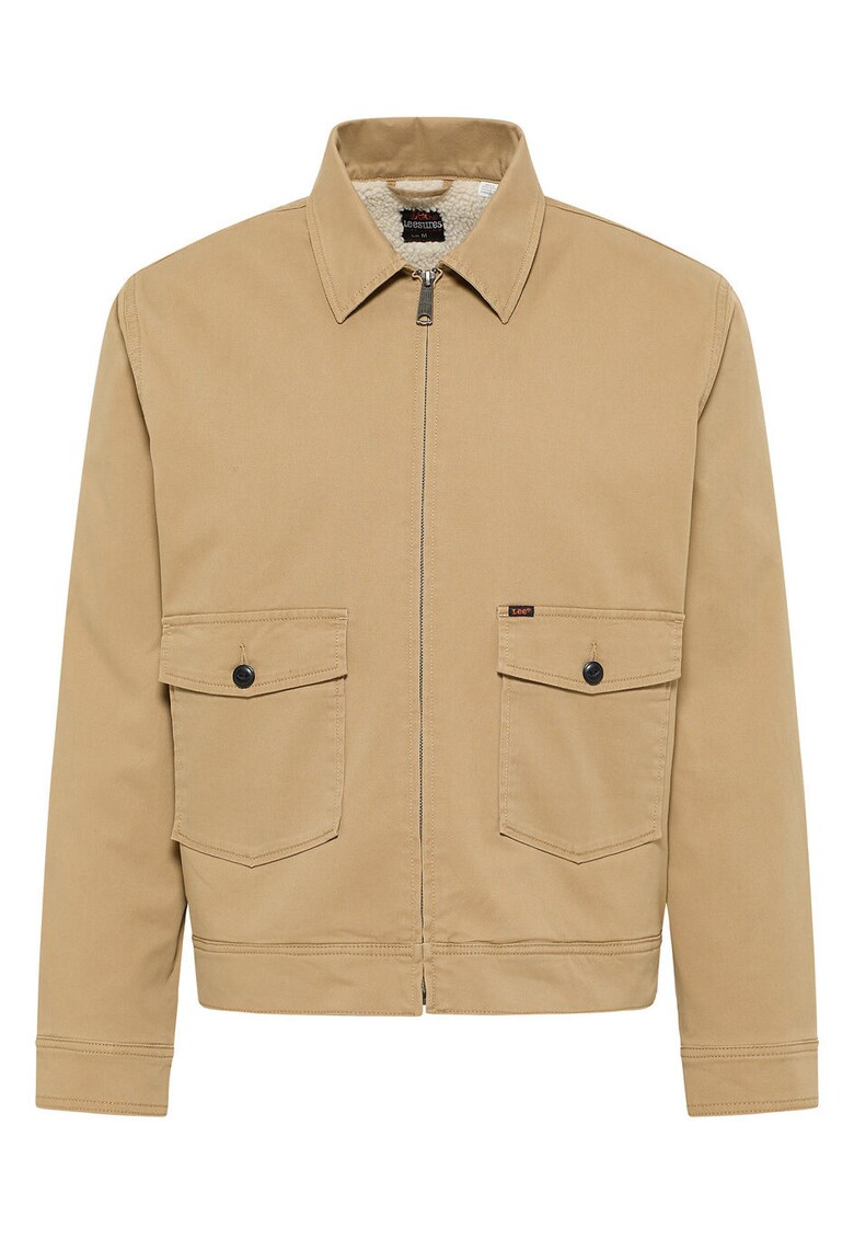 Jacheta Barbati - Chetopa Jacket - Regular Fit - Design Clasic - Fara Gluga - Fedwqfrmoar - Bumbac - XL - Bej - Bej