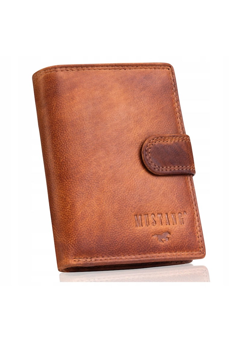 Portofel barbati - Denimo High Wallet - piele naturala - brun - dimensiune universala