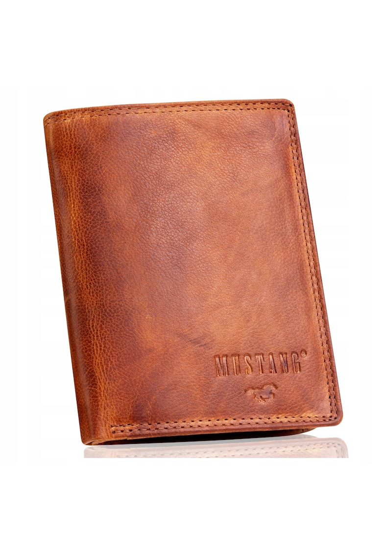 Portofel barbati - Denimo High Wallet - piele naturala - maro - dimensiune universala