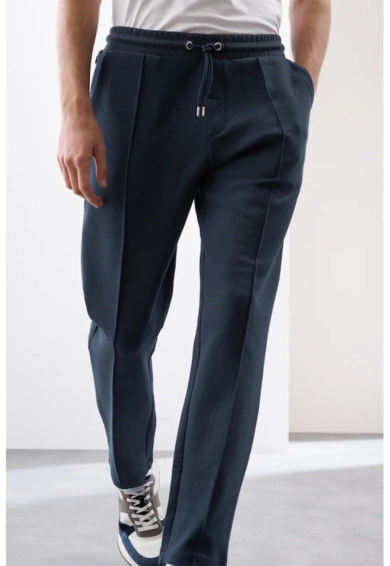 Pantaloni de trening cu snur - Albastru inchis