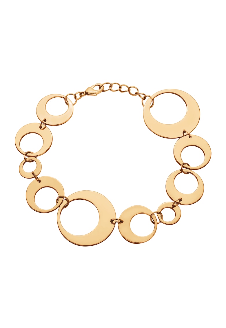 Bratara ajurata Lune placata cu aur de 18K