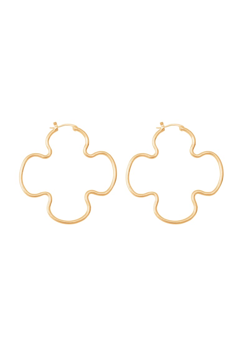 Cercei placati cu aur de 18K Clover