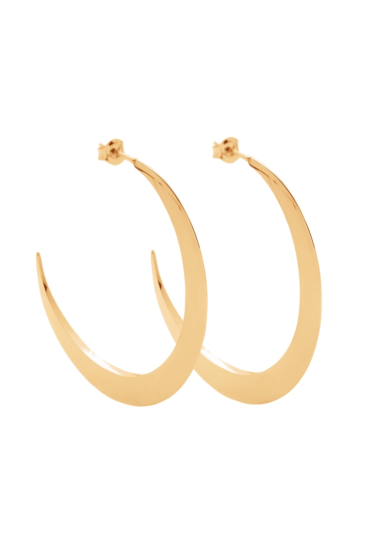 Cercei Lune placati cu aur de 18K