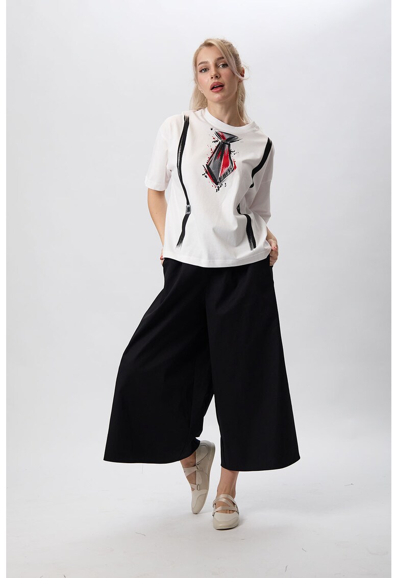 Tricou supradimensionat pictat manual Tie
