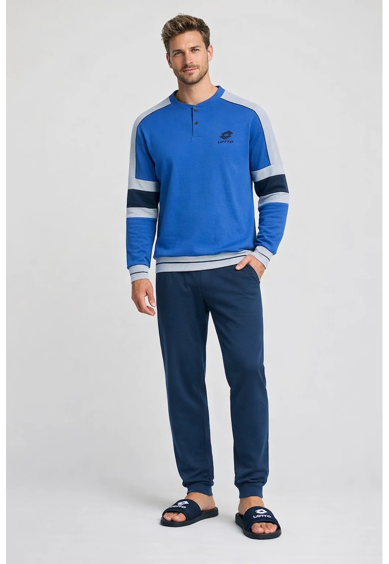 Pijama barbati LP2131C - set 2 piese - bumbac Albastrufweqg - Albastru