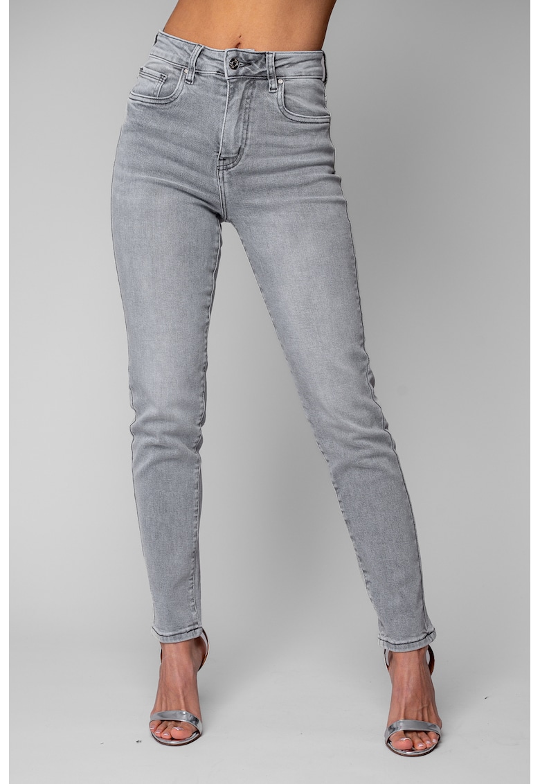 Blugi elastici conici Grey 20301