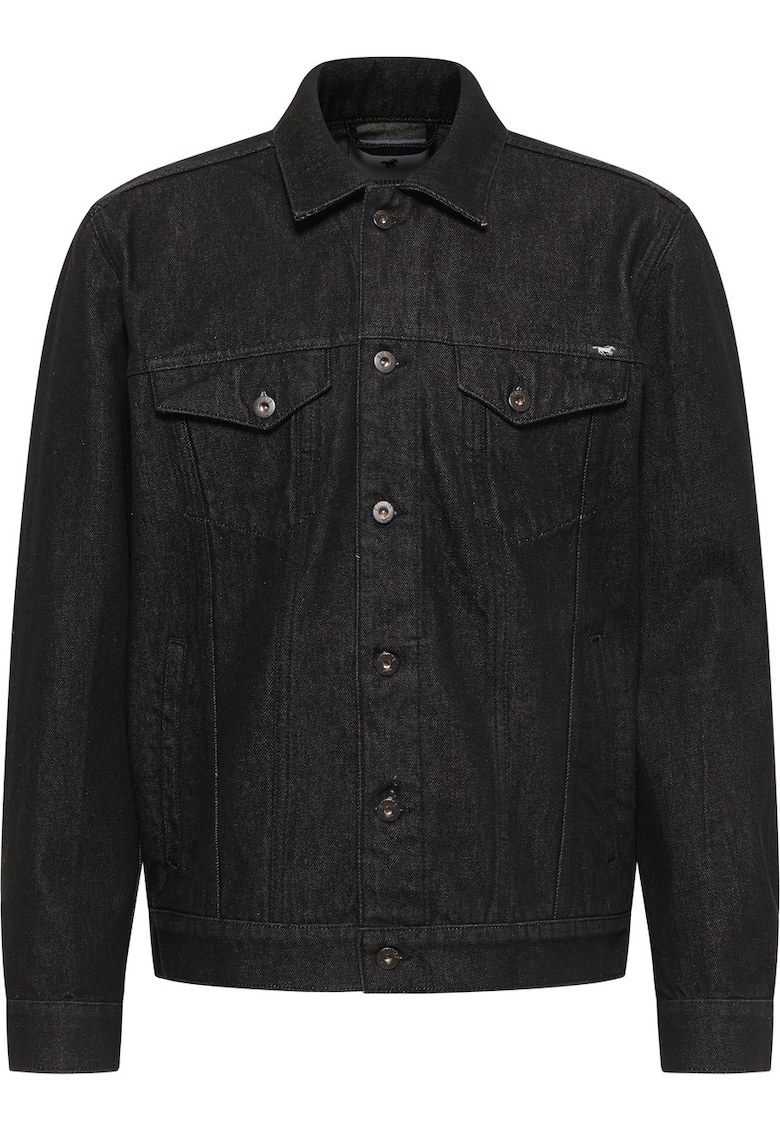 Jacheta Barbati - Style Dallas Jacket - Regular Fit - Cu Guler - Cu Nasturi - Caldura Si Confortabila - Maneci Lungi - Bumbac - 2XL - Negru