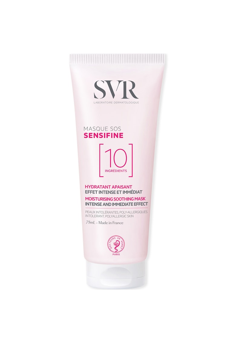 Masca de fata cu formula minimalista SENSIFINE MASQUE SOS - fara parfum - concentrata - cu vitamina B12 si ulei de Babassu - 75 ml