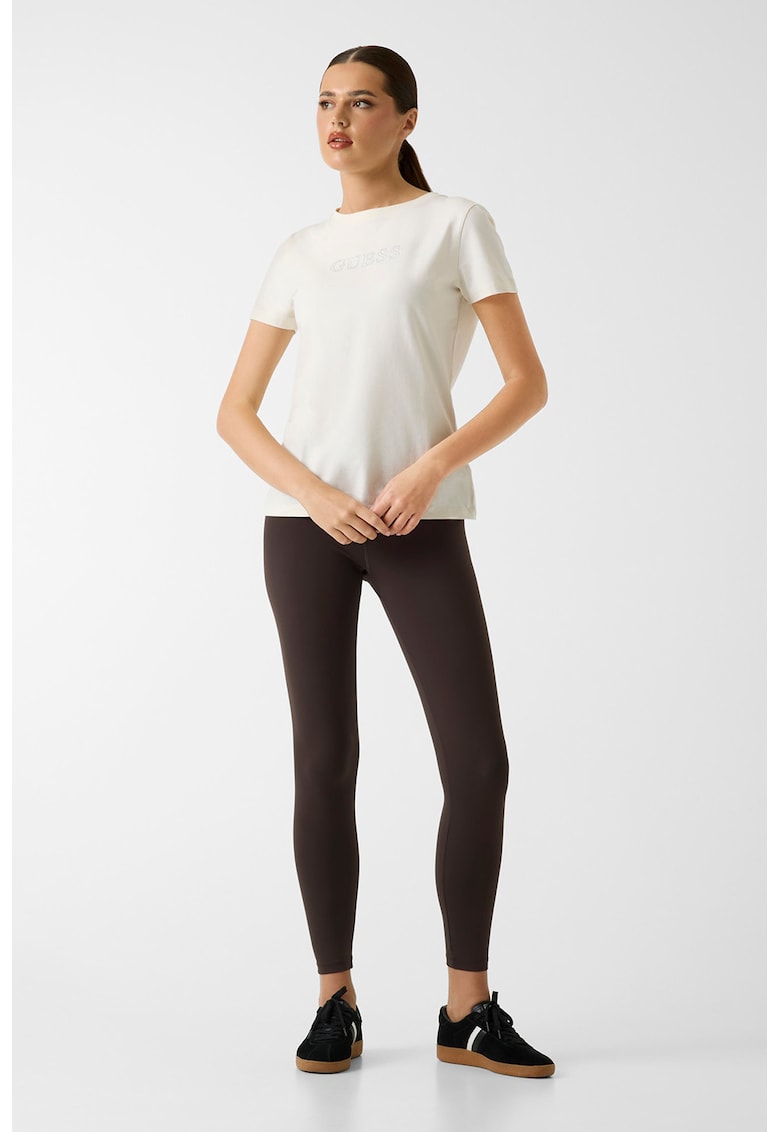 Tricou cu logo - pentru fitness - Alb optic/Alb murdar