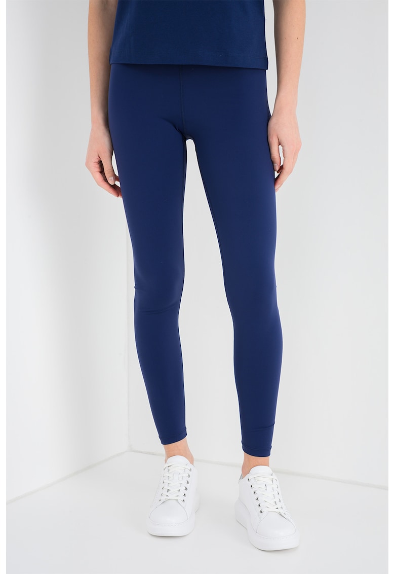 Colanti cu banda logo in talie - pentru fitness - Bleumarin