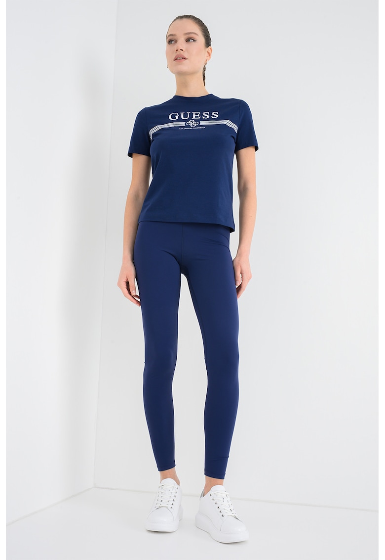 Tricou cu logo - pentru fitness - Bleumarin