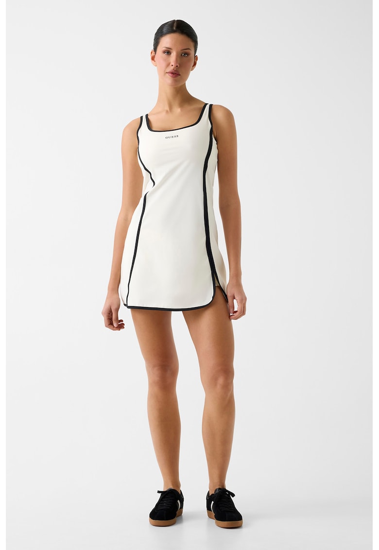 Rochie mini pentru fitness - Alb fildes