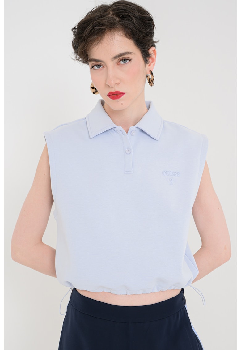 Tricou polo croo - fara maneci - Albastru deschis