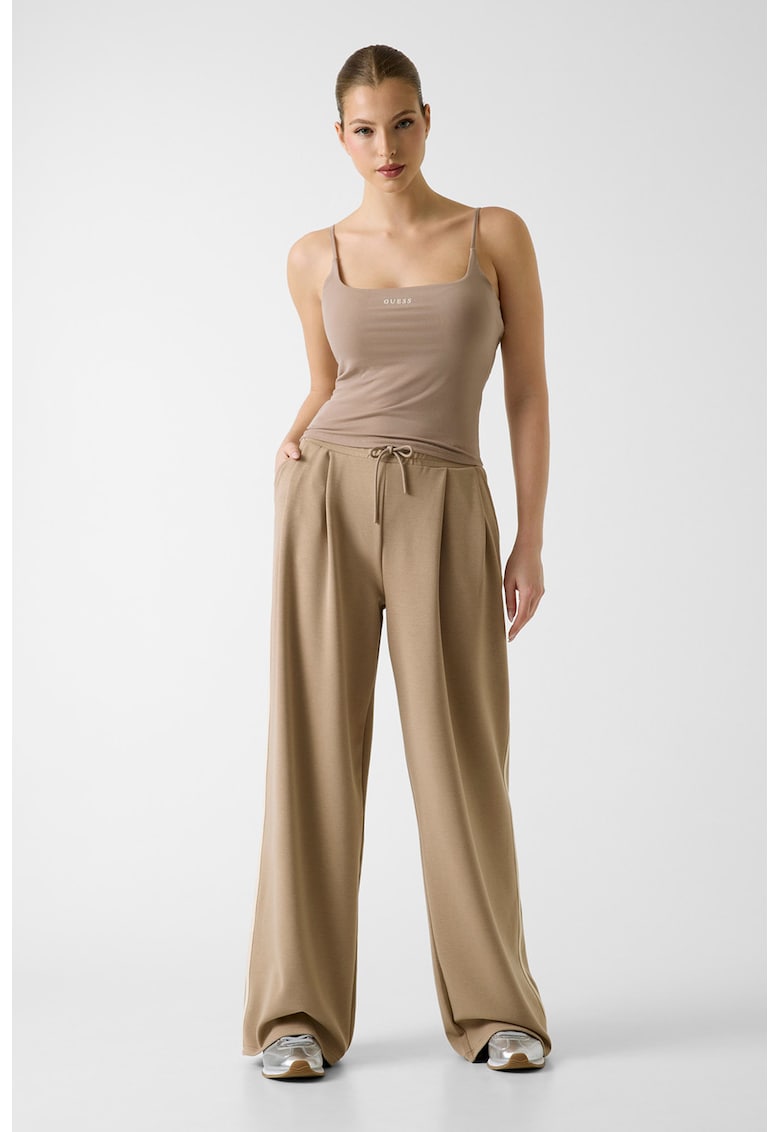 Top din amestec de lyocell - pentru fitness - Maro nisip