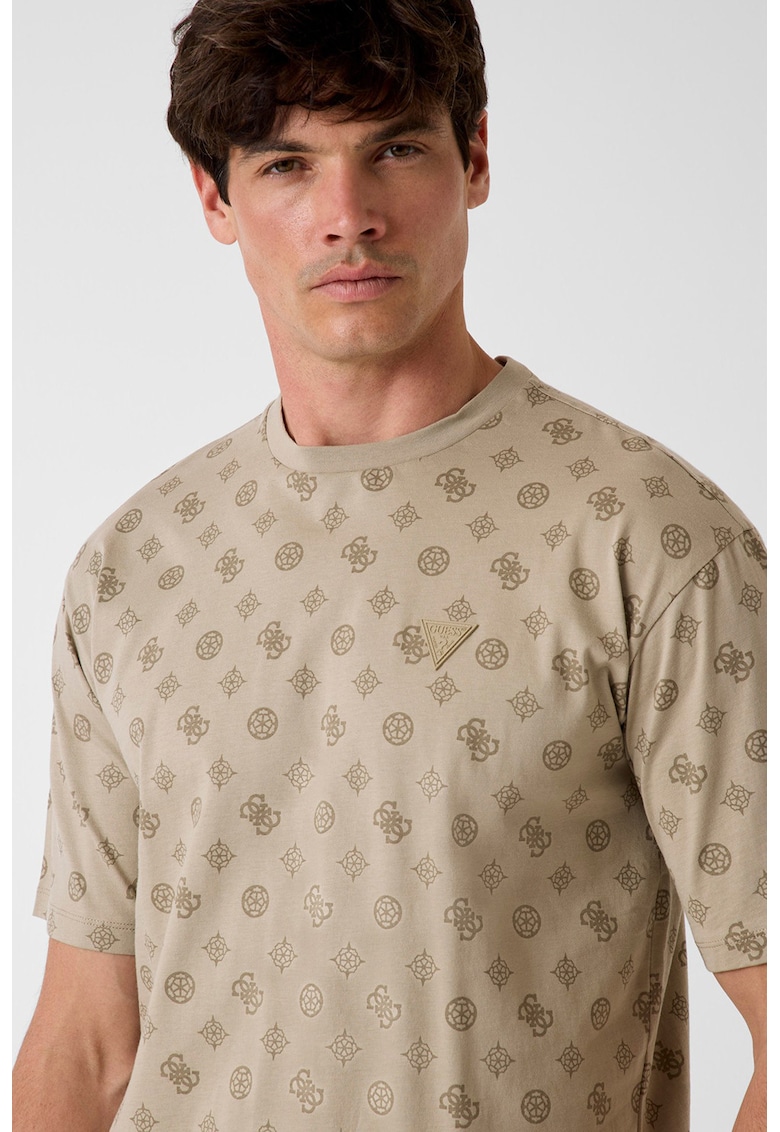 Tricou cu decolteu la baza gatului - pentru fitness - Bej