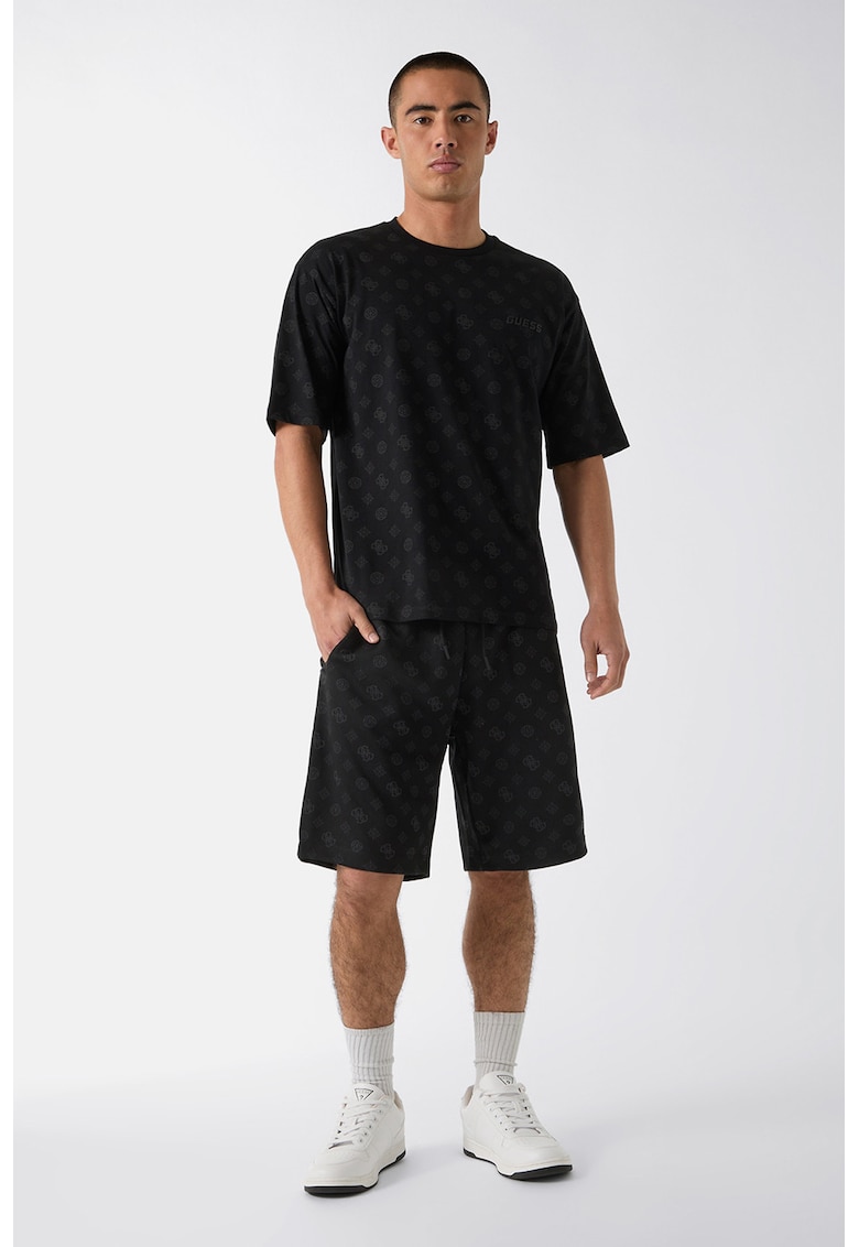 Tricou cu decolteu la baza gatului - pentru fitness - Negru