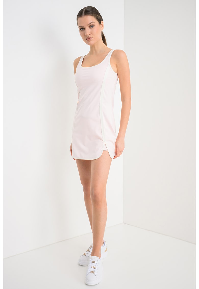 Rochie mini pentru fitness - Alb/Roz pastel