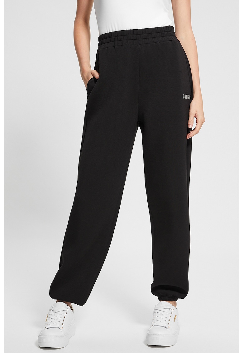 Pantaloni cu croiala lejera - pentru fitness - Negru